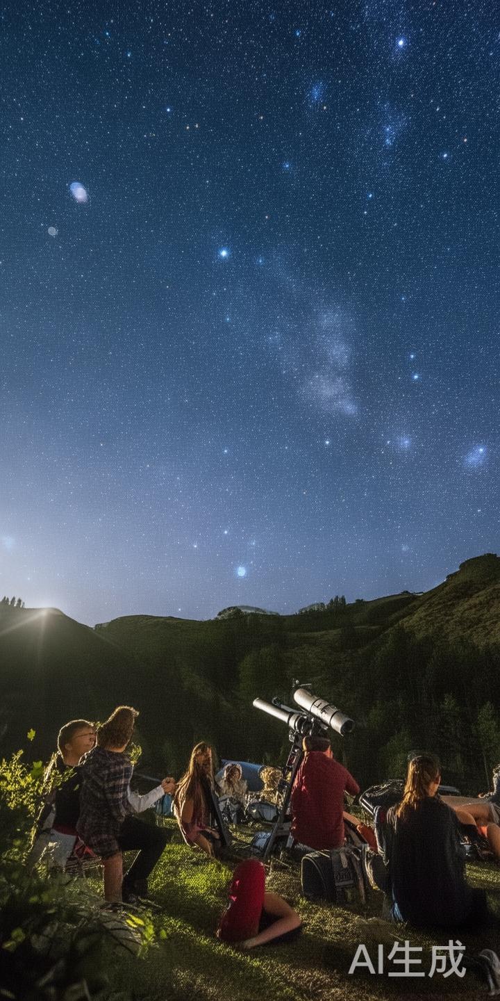 以某次星空露营为例，浩瀚星空体育为参与者提供专业的